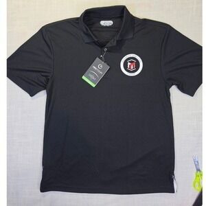 Ontour Moreno Black Polo Shirt Mens Small WebTech The Management Trust NEW